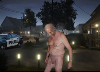 Joe Biden found wandering naked near home